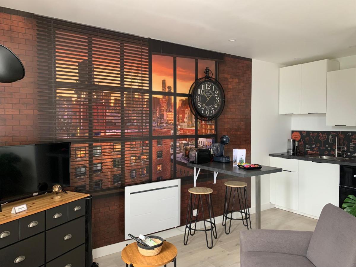 Le Petit Loft - Studio - Wifi - Coeur De Ville - Parking Pont-lʼAbbé Exteriér fotografie